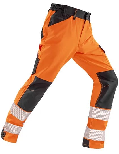 Recycled Dynamic Stretch Safety Shorts - Fluorescent Orange