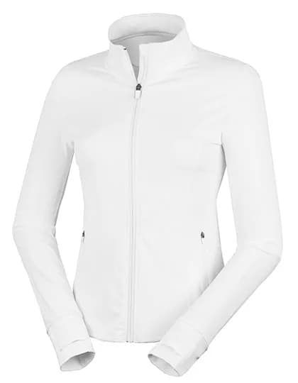 Recycled Womens Fitness Jacket - White