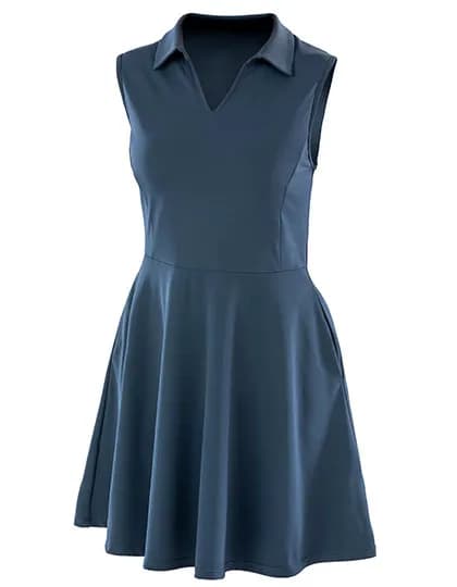 Recycled Womens Fitness Dress - Navy