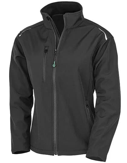 Women´s Recycled 3-Layer Printable Softshell Jacket - Black