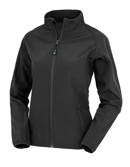 Women´s Recycled 2-Layer Printable Softshell Jacket - Black