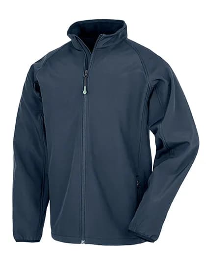 Men´s Recycled 2-Layer Printable Softshell Jacket - Navy