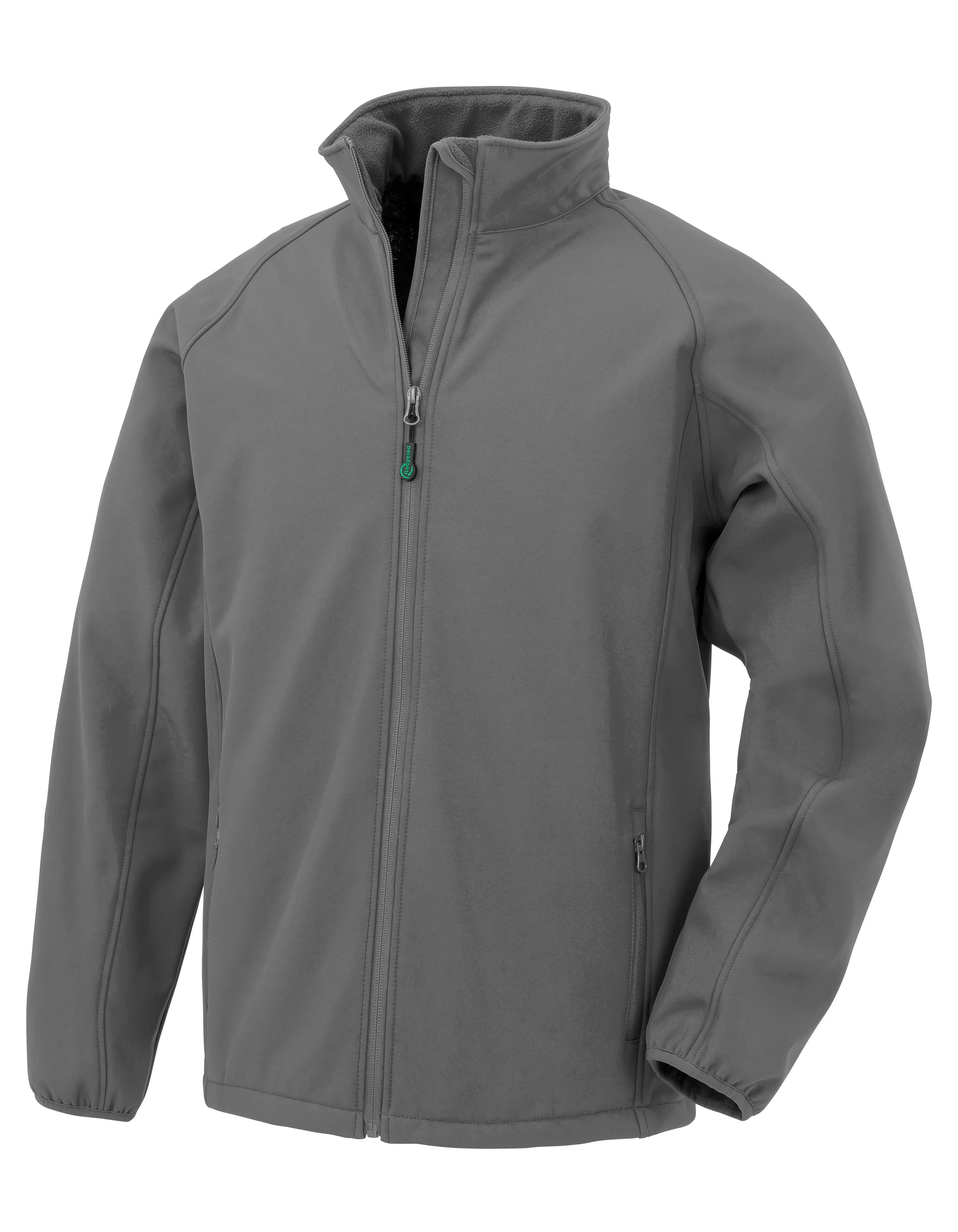 Recycled 2-Layer Printable Junior Softshell Jacket - Grey