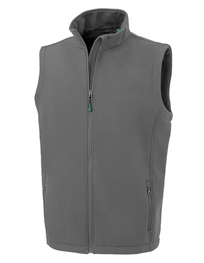 Men´s Recycled 2-Layer Printable Softshell Bodywarmer - Workguard Grey