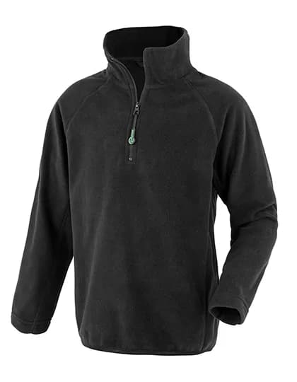 Junior Recycled Microfleece Top - Black