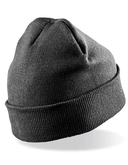 Recycled Woolly Ski Hat - Charcoal