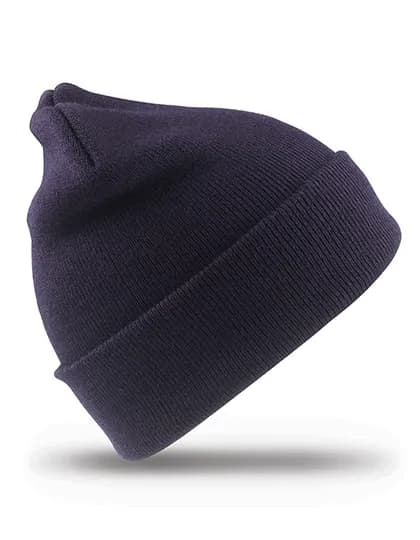 Recycled Woolly Ski Hat - Navy