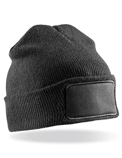 Recycled Thinsulate™ Printers Beanie - Black