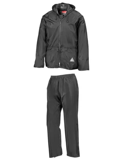 Waterproof Jacket & Trouser Set - Black
