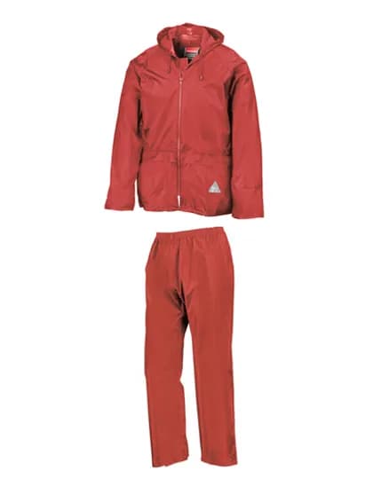 Waterproof Jacket & Trouser Set - Red