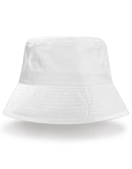 Recycled Bound Edge Bucket Hat - White