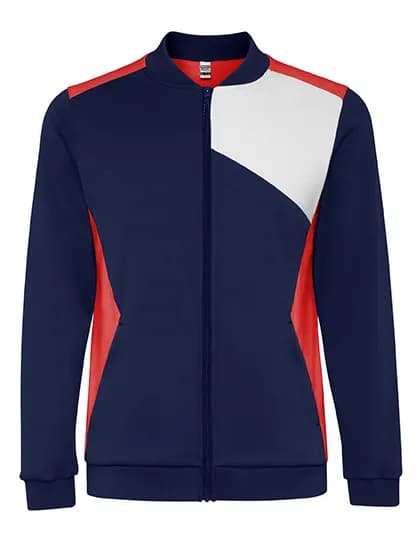 Leros Tracksuit Jacket - Red 60/White 01/Navy Blue 55