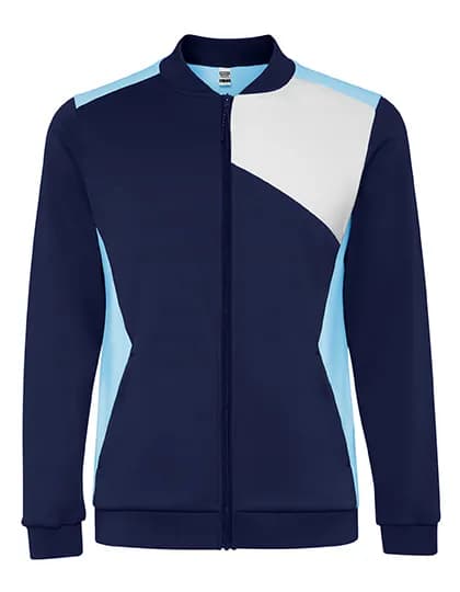 Leros Tracksuit Jacket - Sky Blue 10/White 01/Navy Blue 55
