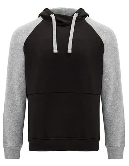 Badet Hooded Sweatshirt - Black 02/Heather Grey 58