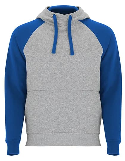 Badet Hooded Sweatshirt - Heather Grey 58/Royal Blue 05