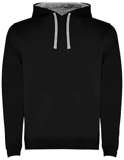 Men´s Urban Hooded Sweatshirt - Black 02/Heather Grey 58