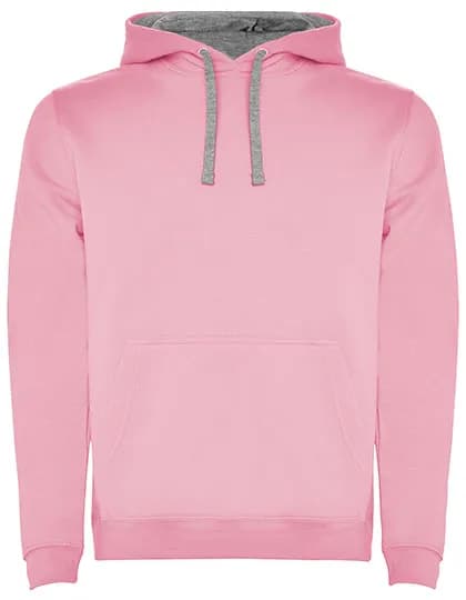 Men´s Urban Hooded Sweatshirt - Light Pink 48/Heather Grey 58