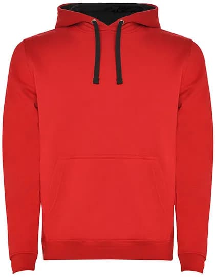 Men´s Urban Hooded Sweatshirt - Red 60/Black 02