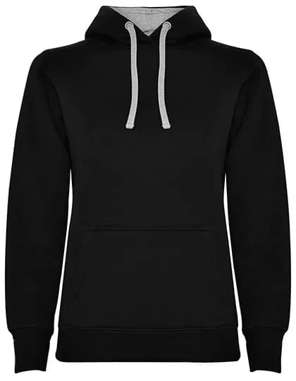 Women´s Urban Hooded Sweatshirt - Black 02/Heather Grey 58
