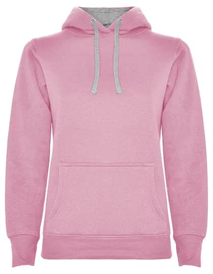 Women´s Urban Hooded Sweatshirt - Light Pink 48/Heather Grey 58
