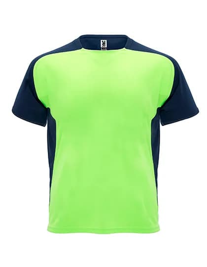 Bugatti T-Shirt - Fluor Green 222/Navy Blue 55