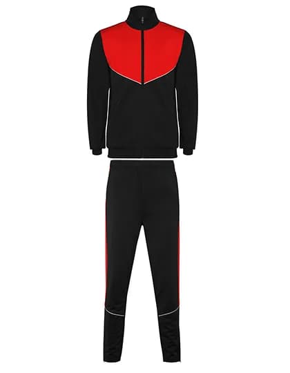 Kids´ Evans Tracksuit - Black 02/Red 60