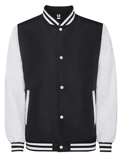 California Varsity Jacket - Black 02/White 01