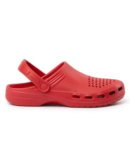 Dan Sanitary Flat Shoe - Red 60