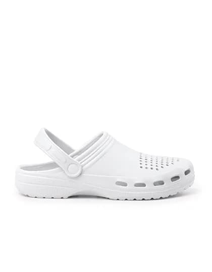Dan Sanitary Flat Shoe - White 01