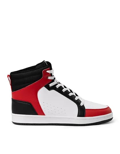 Space Basketball Shoes - Black 02/White 01/Red 60