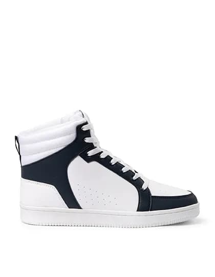 Space Basketball Shoes - White 01/Navy Blue 55