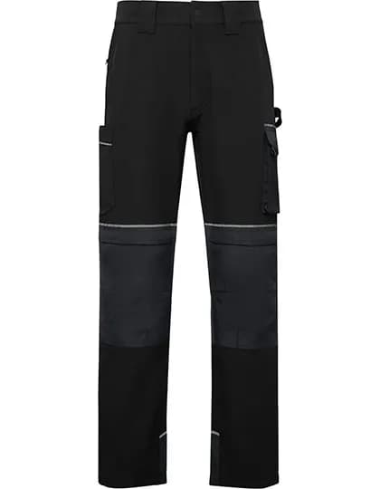 Multi-pocket Stretch Work Trousers Wall - Black 02