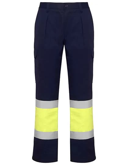 Soan Trousers - Navy Blue 55/Fluor Yellow 221