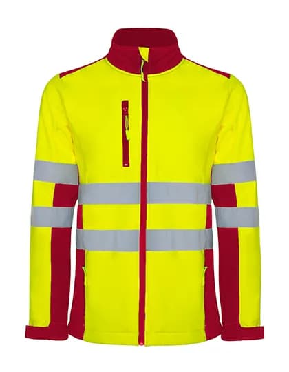 Antares Soft Shell Jacket - Red 60/Fluor Yellow 221