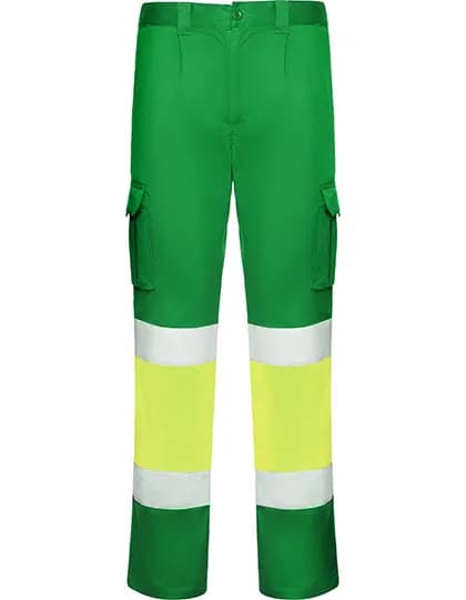 Trousers Daily Stretch Hi-Viz - Garden Green 52/Fluor Yellow 221