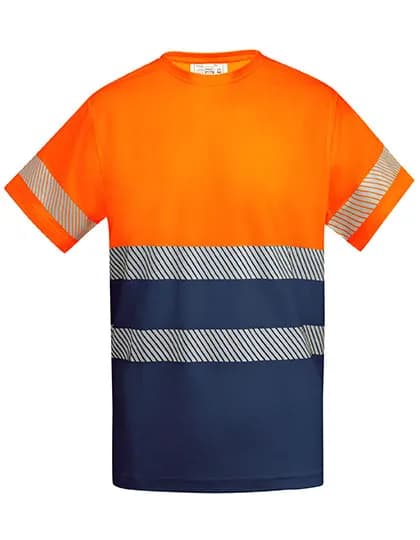 T-Shirt Tauri - Navy Blue 55/Fluor Orange 223