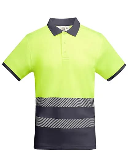 Poloshirt Atrio Shortsleeve - Lead 23/Fluor Yellow 221