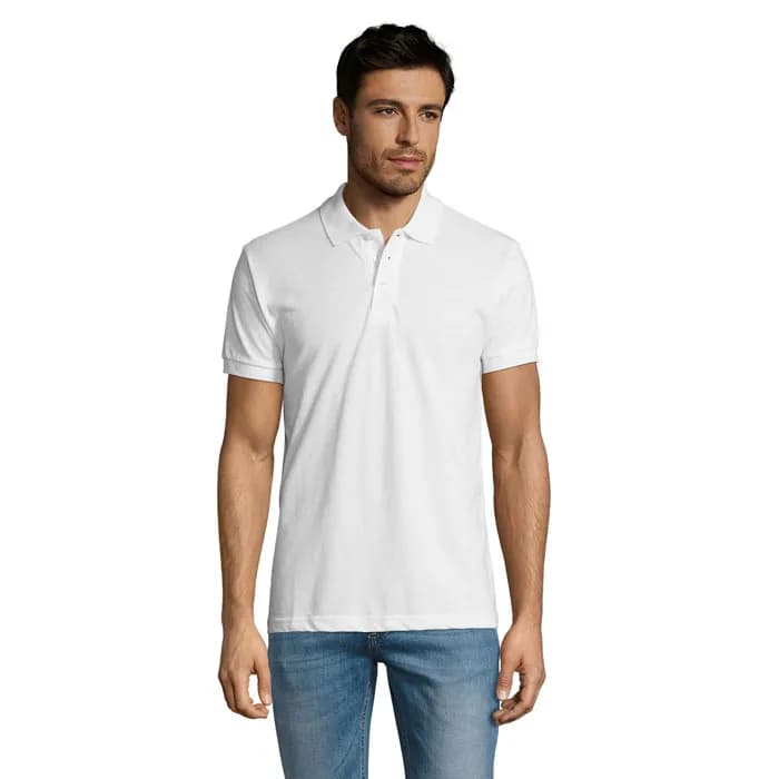 PRIME HERREN POLO 200g - PRIME MEN - White