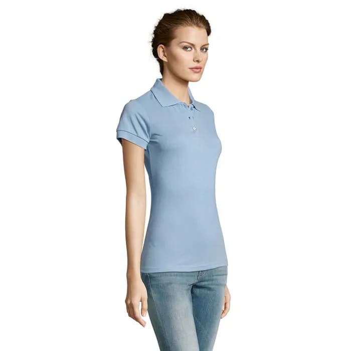 PRIME DAMEN POLO 200g - PRIME WOMEN - Sky Blue Pique