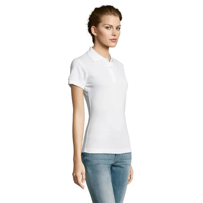 PRIME DAMEN POLO 200g - PRIME WOMEN - White