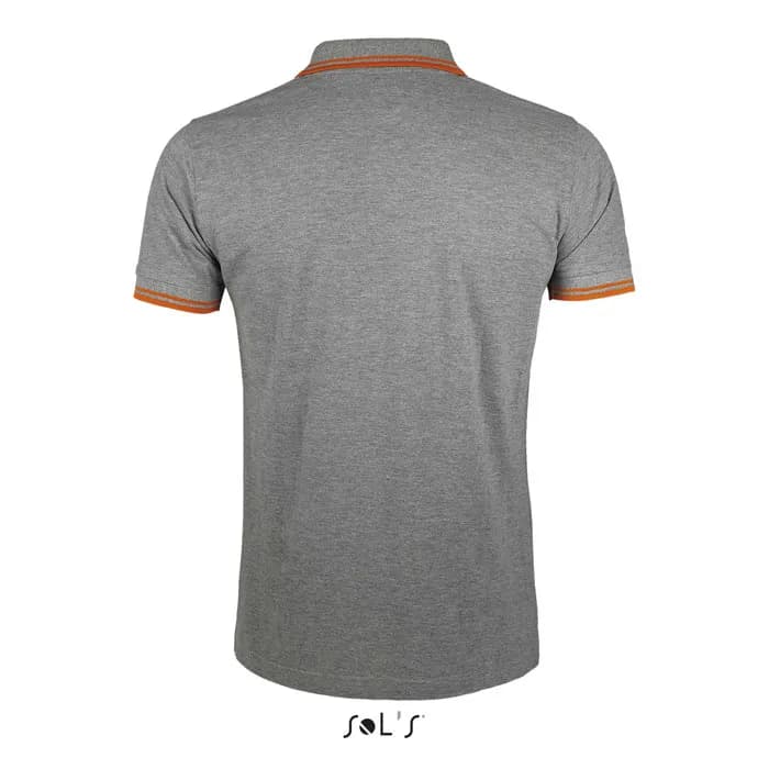 PASADENA HERREN POLO 200 - PASADENA MEN - Melange Grau/Orange
