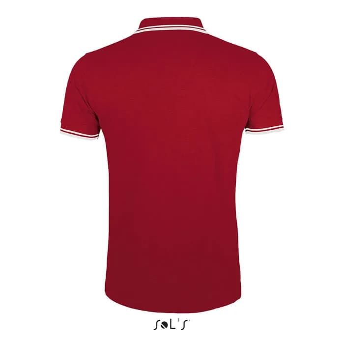 PASADENA HERREN POLO 200 - PASADENA MEN - Rot / Weiß