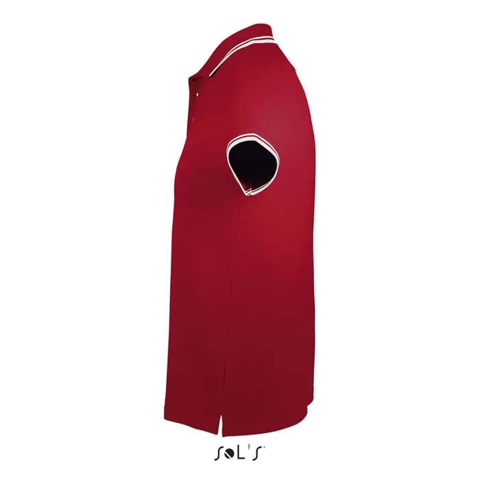 PASADENA HERREN POLO 200 - PASADENA MEN - Rot / Weiß