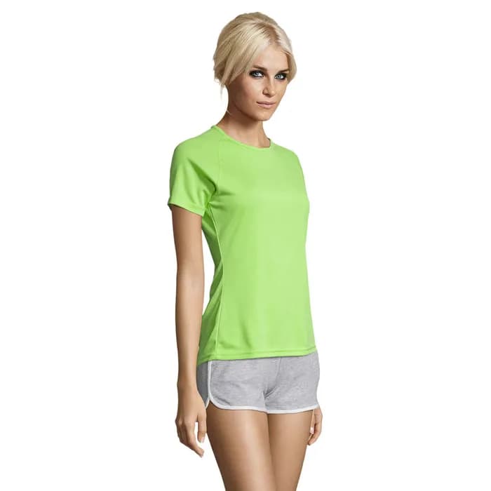 SPORTY DAMENT-SHIRT  140g - SPORTY WOMEN - Apple Green