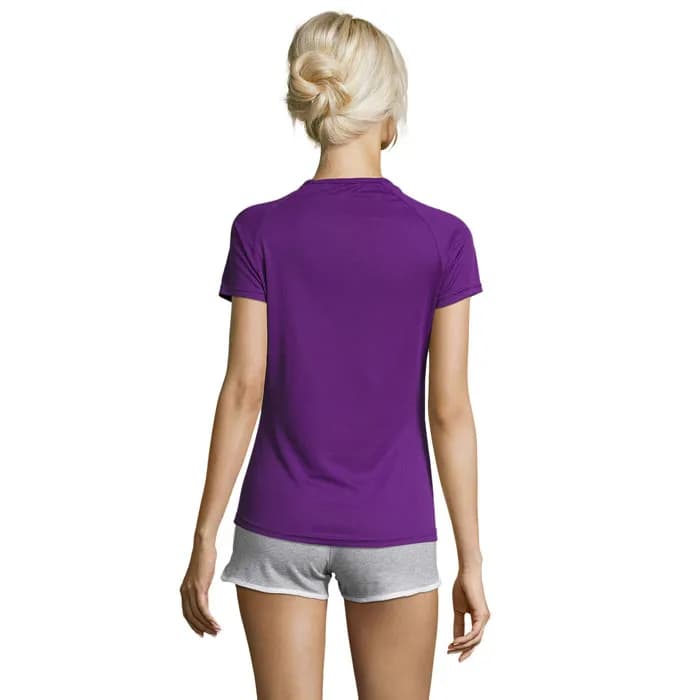 SPORTY DAMENT-SHIRT 140g - SPORTY WOMEN - Dark Purple