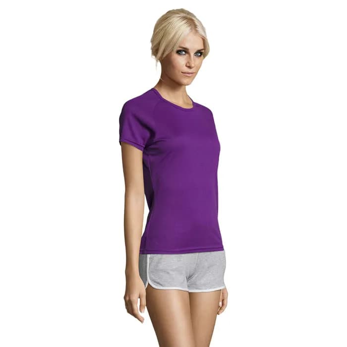 SPORTY DAMENT-SHIRT 140g - SPORTY WOMEN - Dark Purple