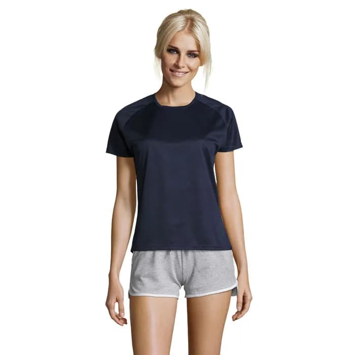 SPORTY DAMENT-SHIRT 140g - SPORTY WOMEN - French Navy