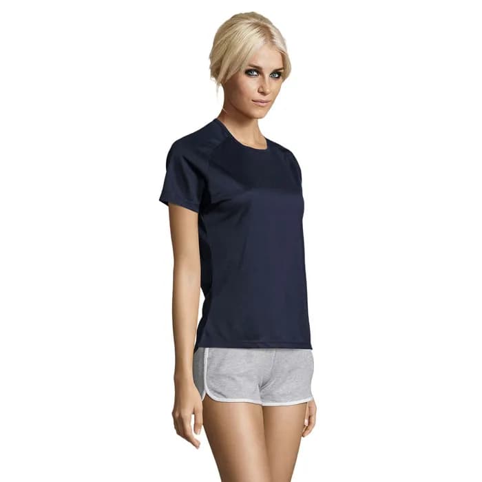 SPORTY DAMENT-SHIRT 140g - SPORTY WOMEN - French Navy