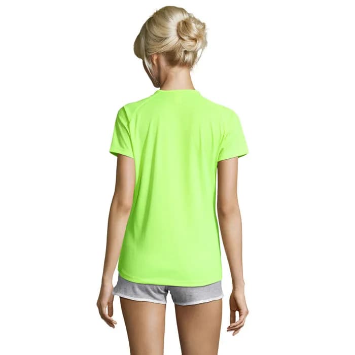 SPORTY DAMENT-SHIRT 140g - SPORTY WOMEN - Neon Yellow