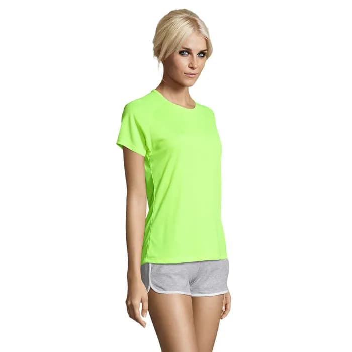 SPORTY DAMENT-SHIRT 140g - SPORTY WOMEN - Neon Yellow